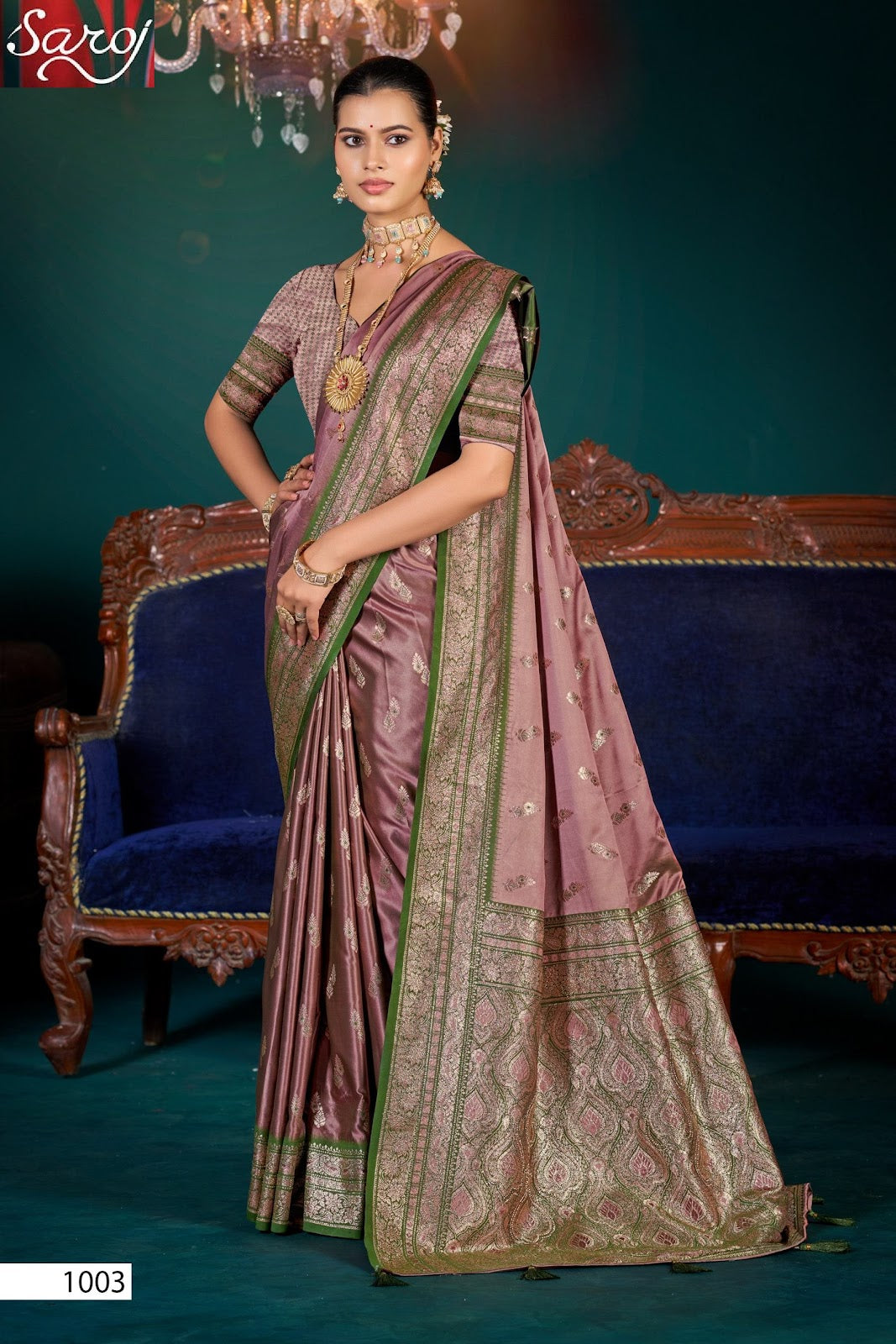 Omega Satin Saroski Vol 3 Saroj Sarees Exporter Ahmedabad