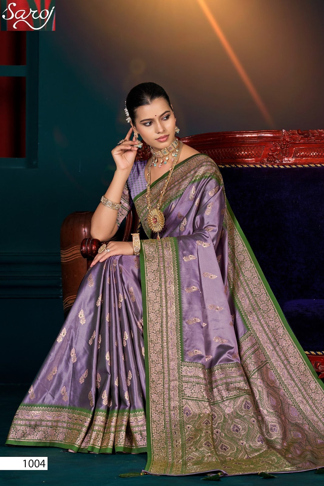 Omega Satin Saroski Vol 3 Saroj Sarees Exporter Ahmedabad