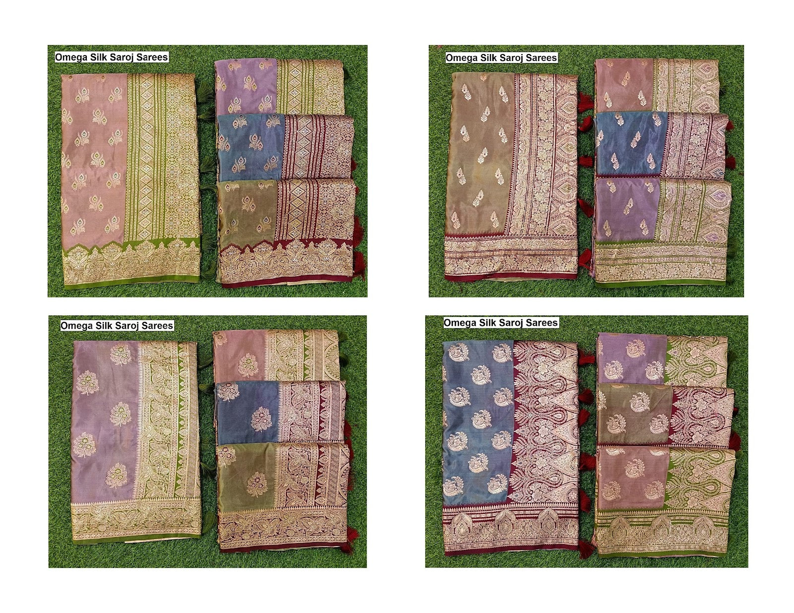 Omega Silk Saroj Satin Sarees Wholesale Rate