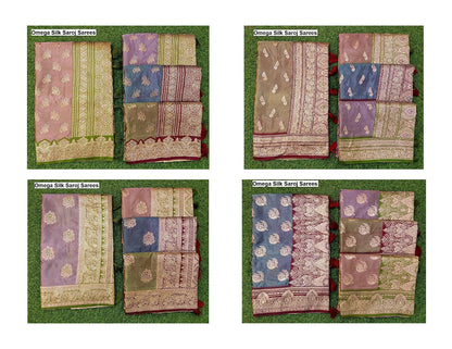 Omega Silk Saroj Satin Sarees Wholesale Rate