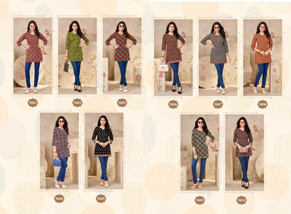 Omisha Vol 5 Balaji Cotton Short Kurtis Wholesaler