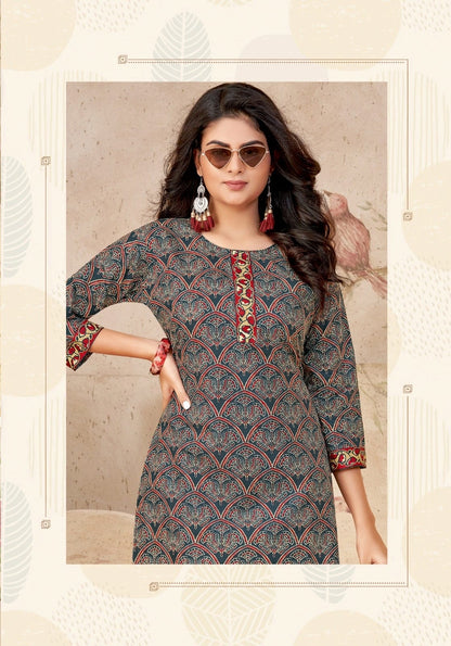 Omisha Vol 5 Balaji Cotton Short Kurtis Wholesaler