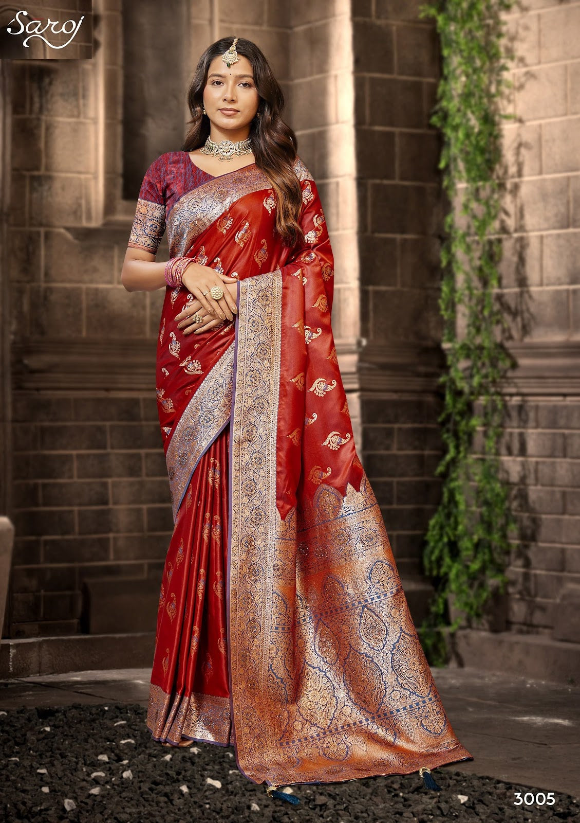 Omkara Satin Saroski Vol 3 Saroj Silk Sarees Manufacturer Ahmedabad