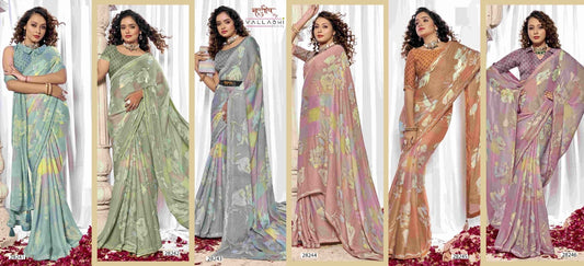 Omya Vallabhi Prints Georgette Sarees Exporter Gujarat