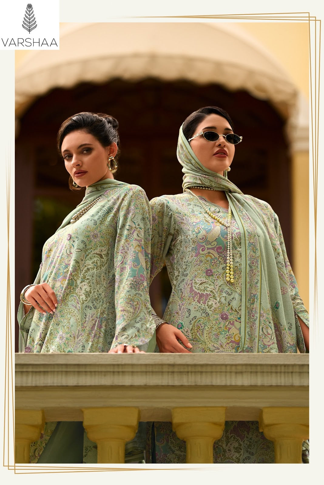 One And Only Varshaa Viscose Pashmina Suits Exporter India