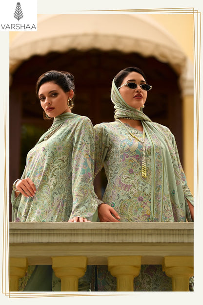 One And Only Varshaa Viscose Pashmina Suits Exporter India