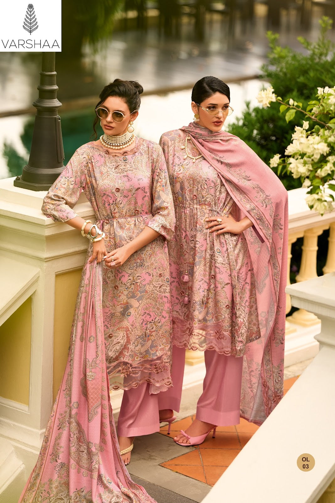 One And Only Varshaa Viscose Pashmina Suits Exporter India