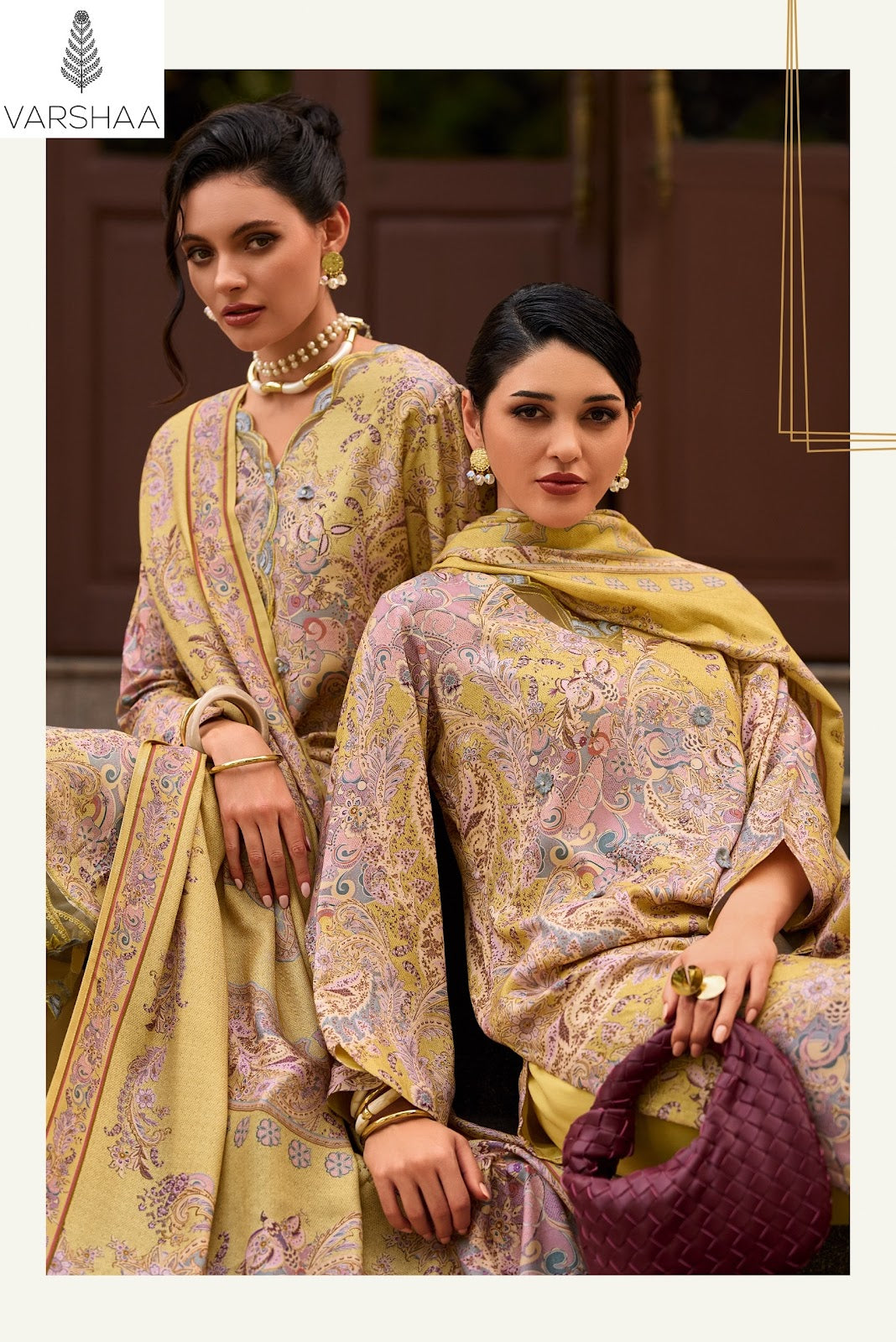 One And Only Varshaa Viscose Pashmina Suits Exporter India