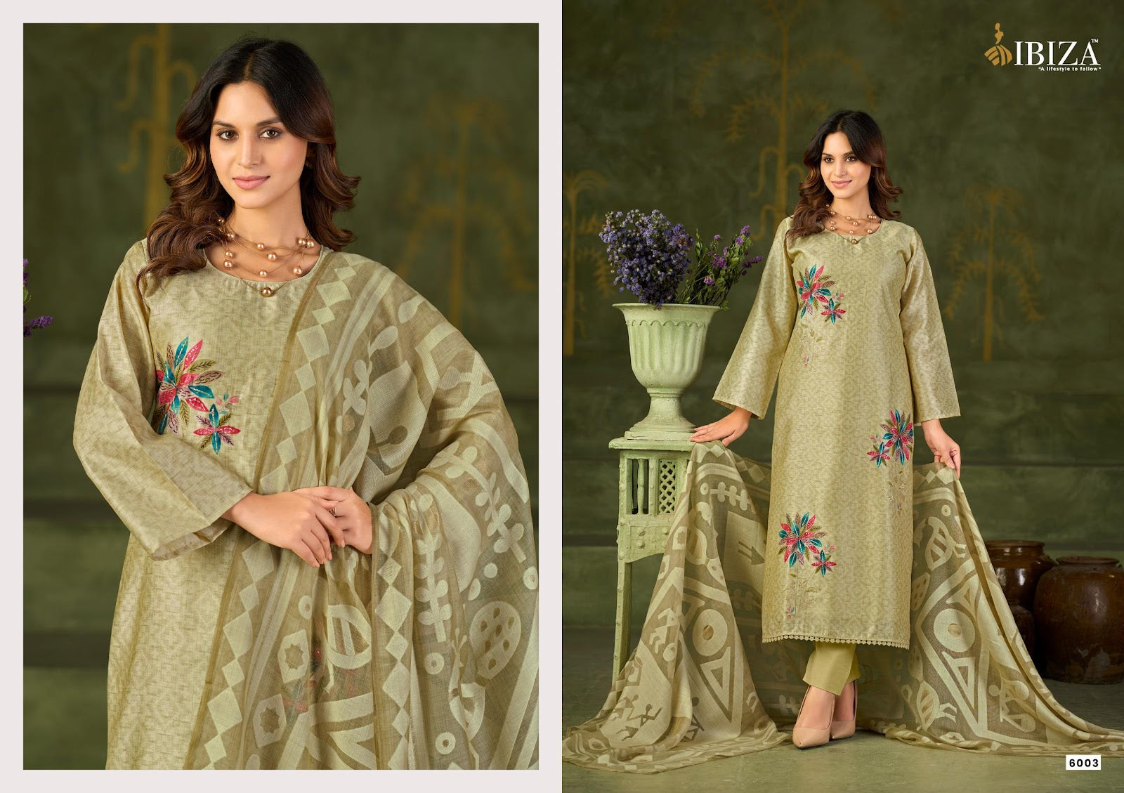 Onera Ibiza Organic Cotton Pant Style Suits Wholesaler Ahmedabad