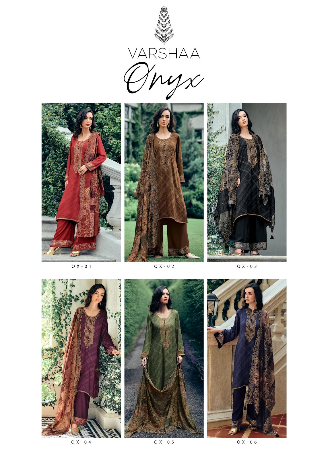 Onyx Varsha Fashions Viscose Pashmina Suits Supplier Gujarat
