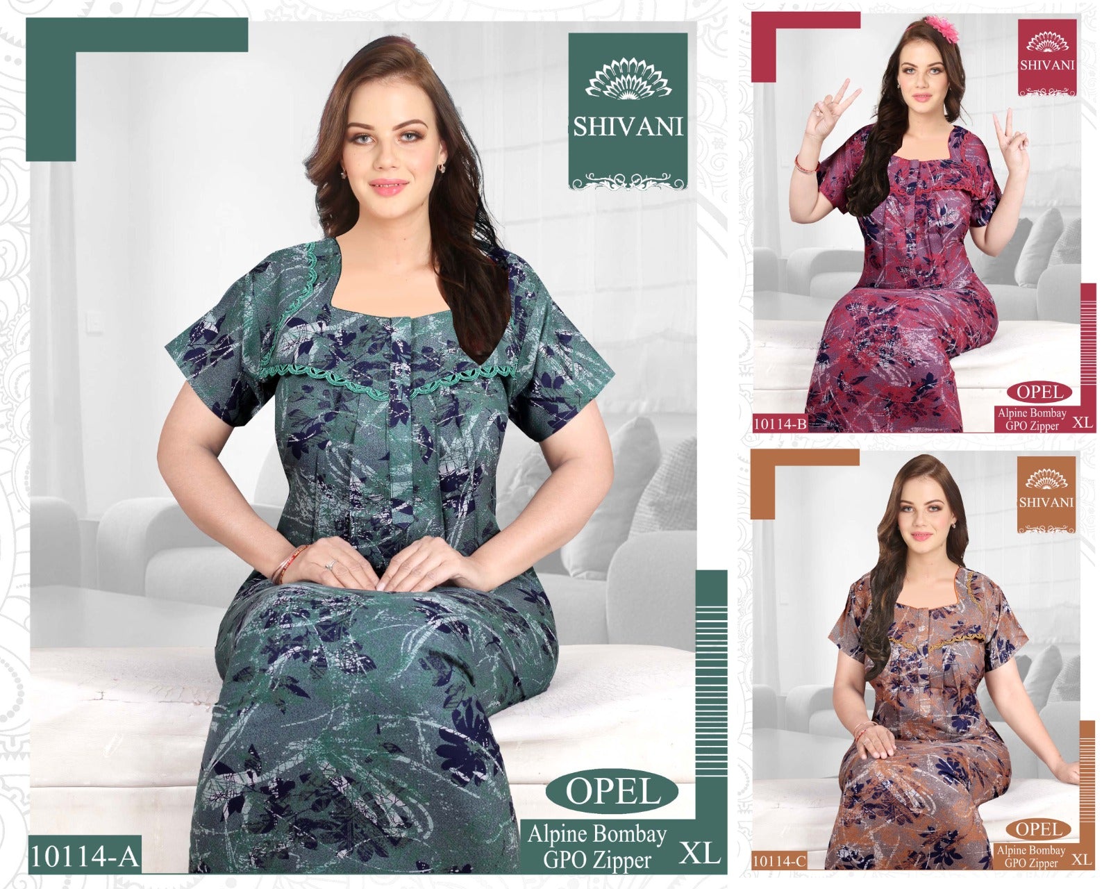 Opel Shivani Alpine Night Gowns Supplier