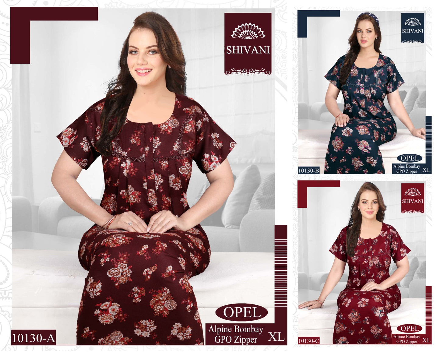 Opel Shivani Alpine Night Gowns Supplier