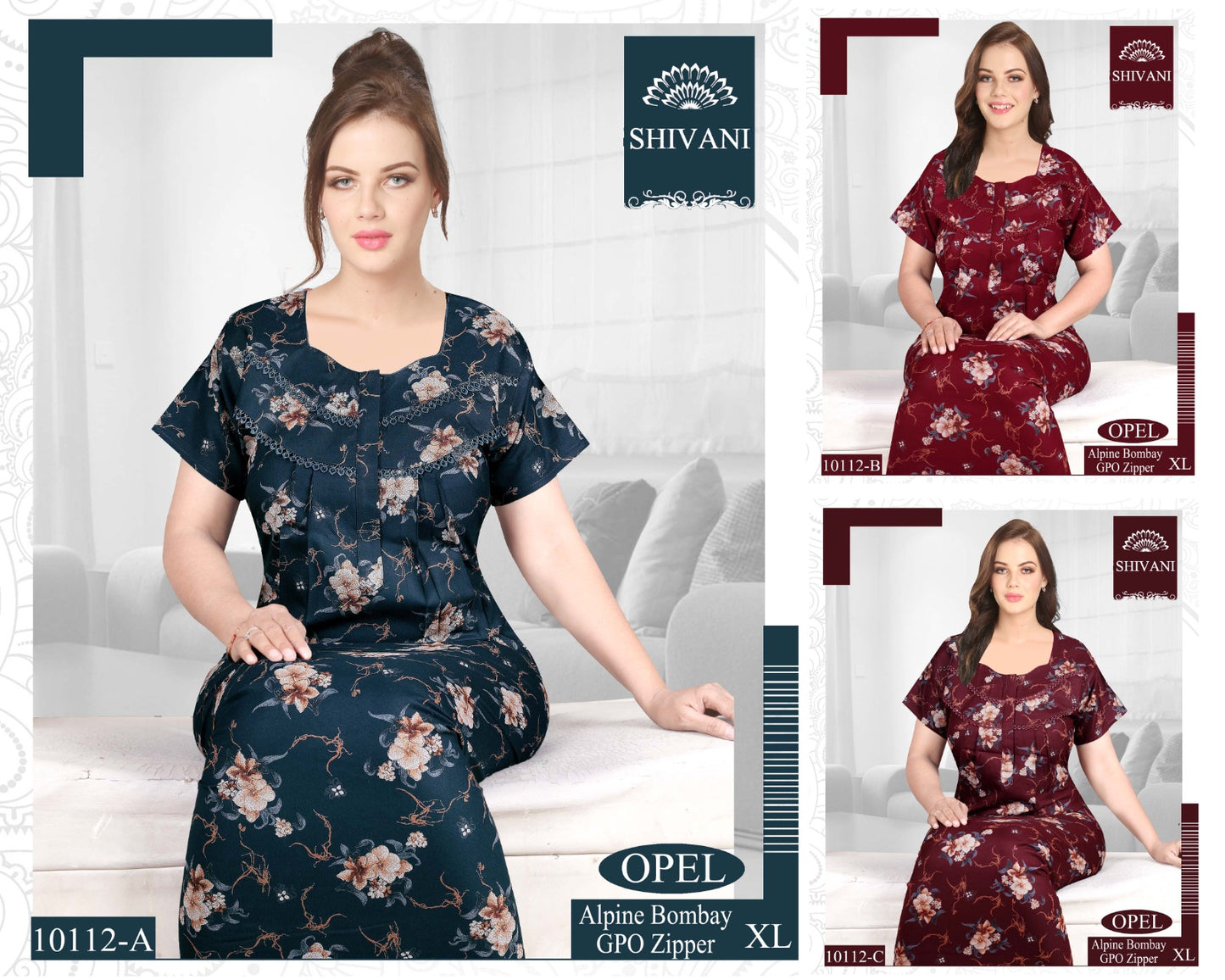 Opel Shivani Alpine Night Gowns Supplier