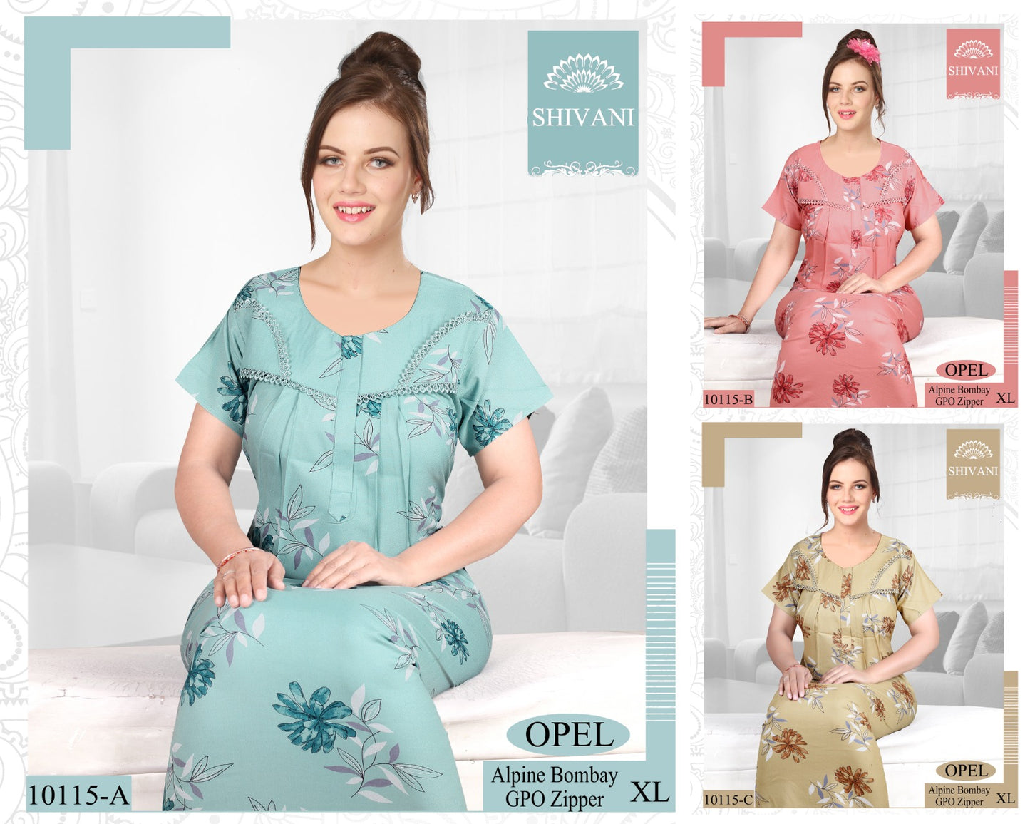 Opel Shivani Alpine Night Gowns Supplier