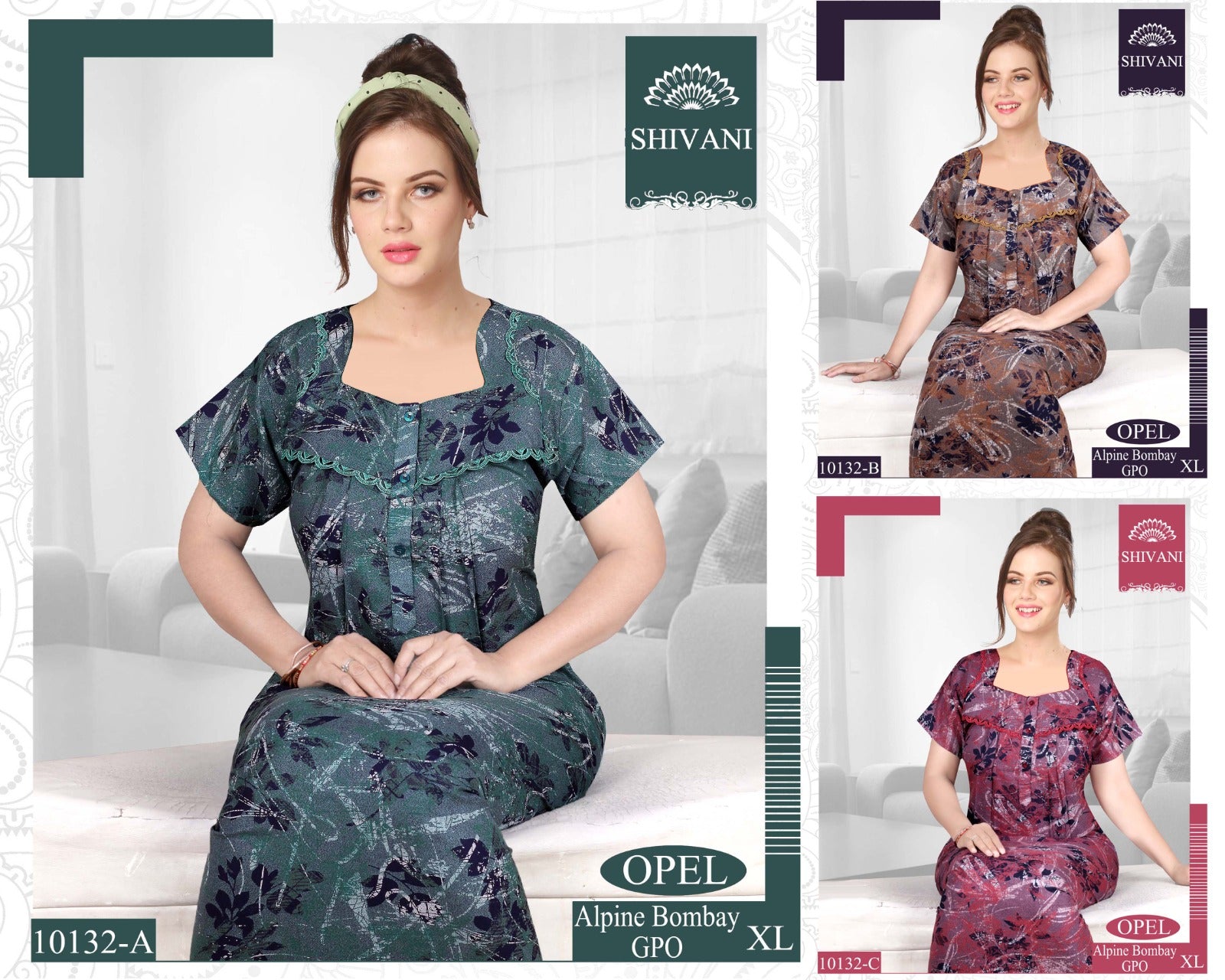 Opel Shivani Alpine Night Gowns Supplier