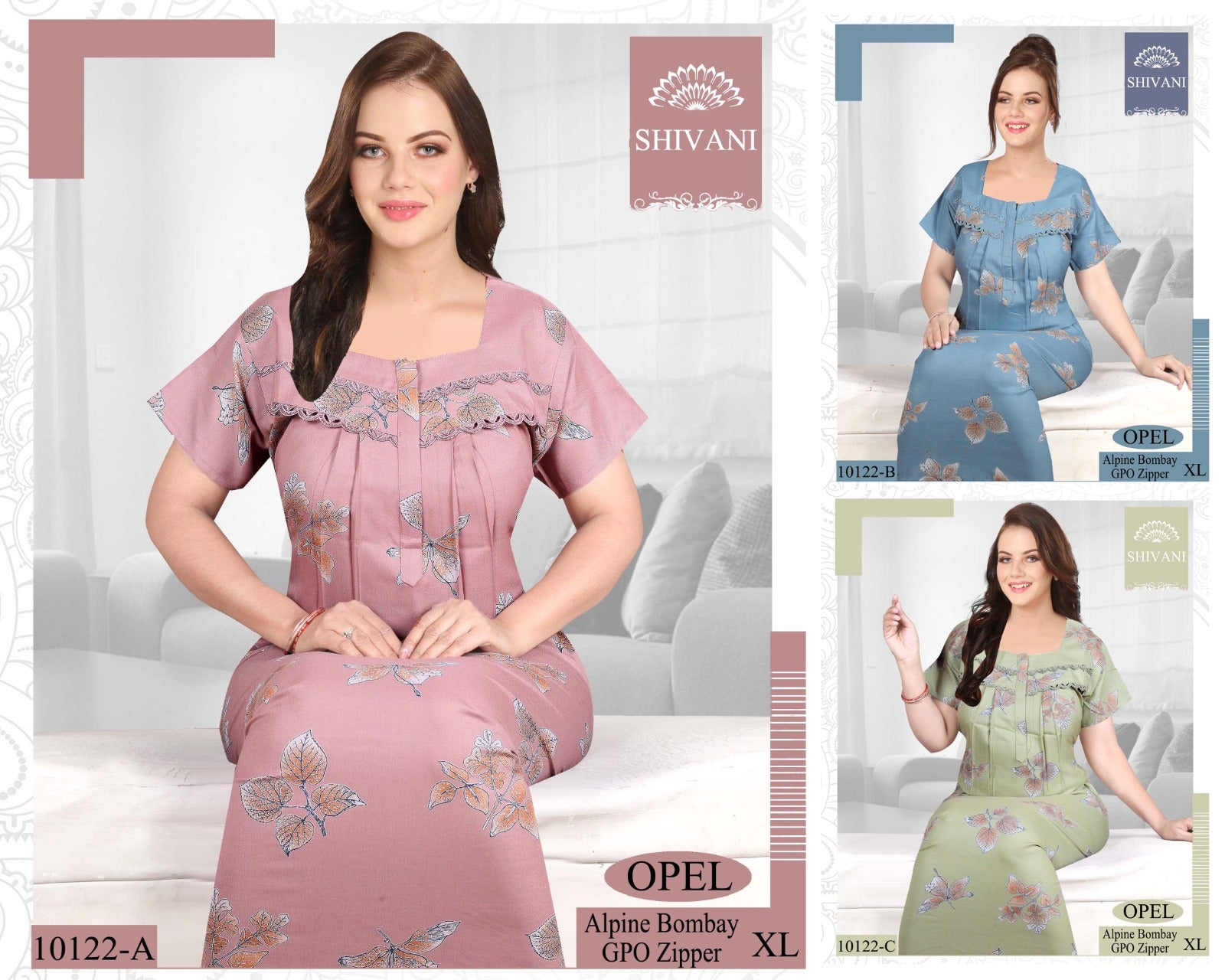 Opel Shivani Alpine Night Gowns Supplier