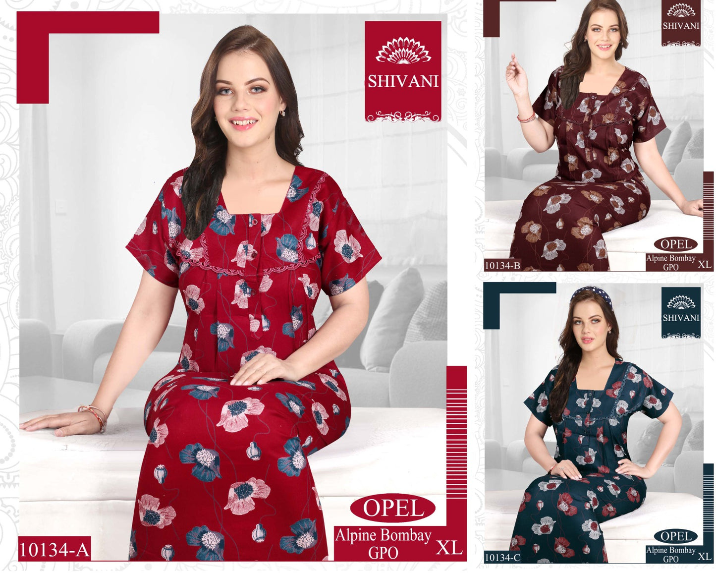 Opel Shivani Alpine Night Gowns Supplier