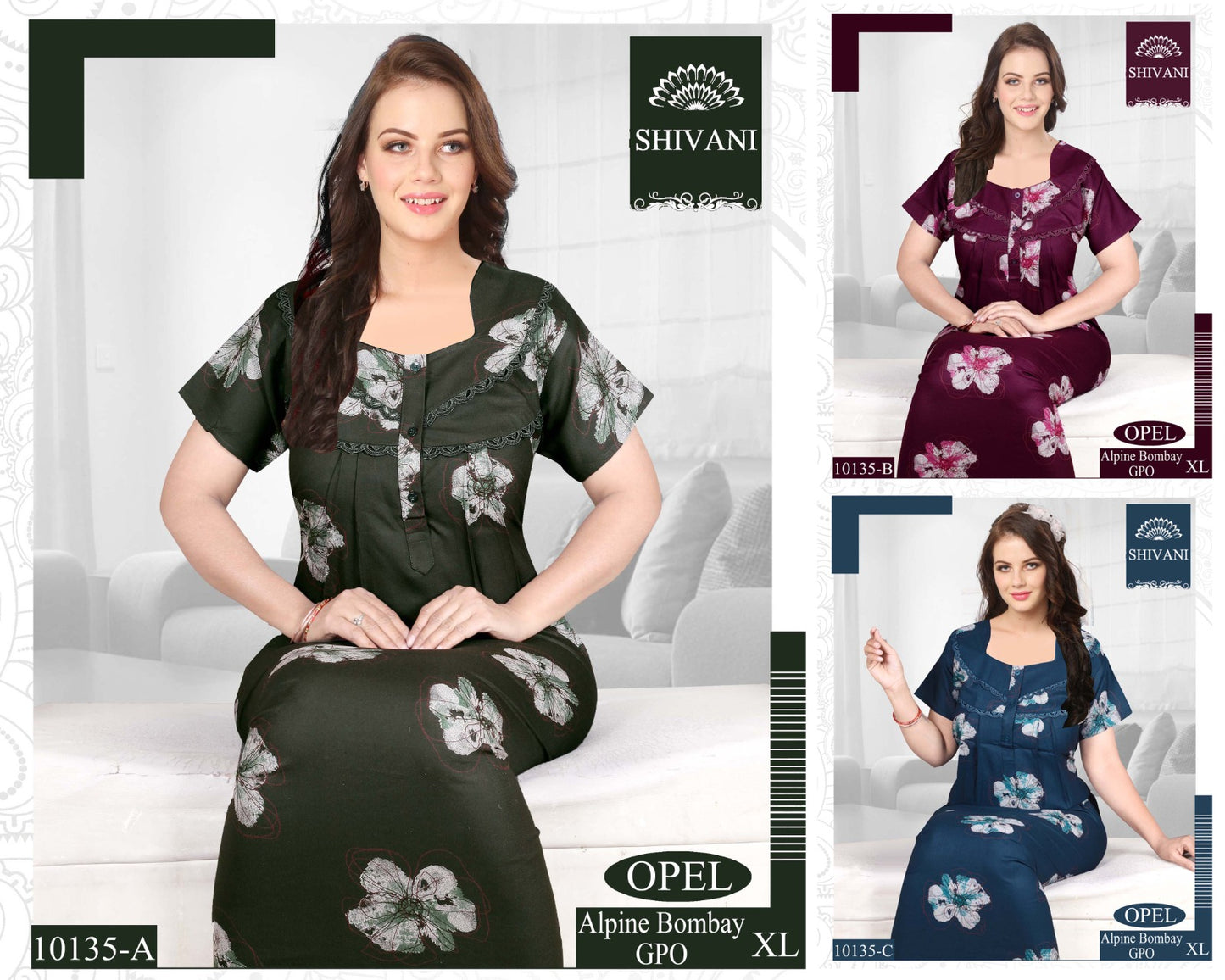 Opel Shivani Alpine Night Gowns Supplier