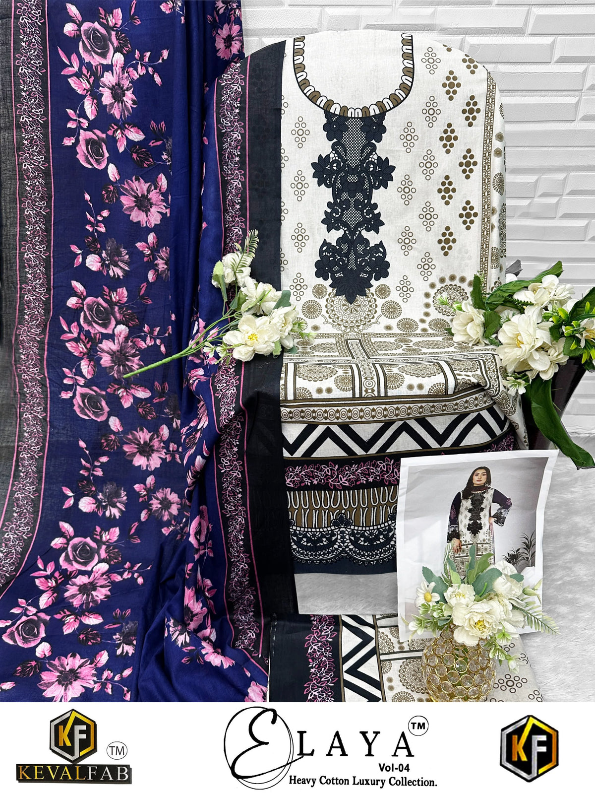 Elaya Vol 4 Keval Fab Lawn Cotton Open Photo Karachi Salwar Suits Manufacturer
