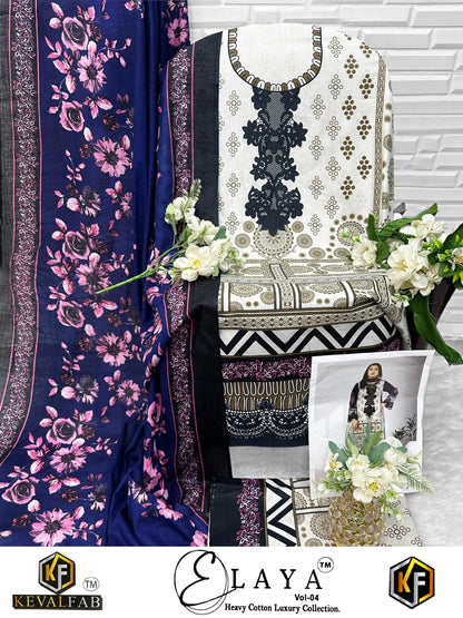 Elaya Vol 4 Keval Fab Lawn Cotton Open Photo Karachi Salwar Suits Manufacturer