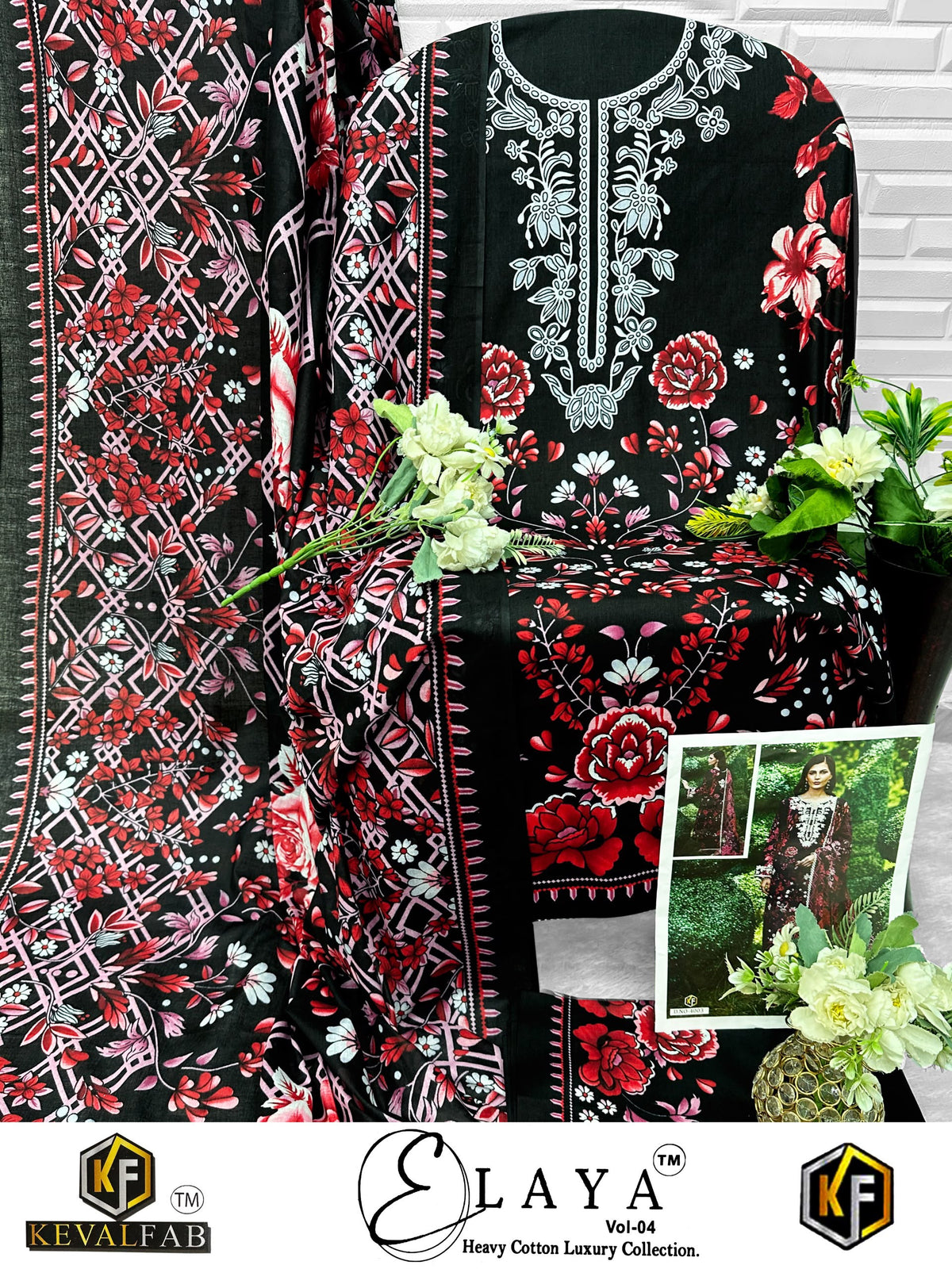 Elaya Vol 4 Keval Fab Lawn Cotton Open Photo Karachi Salwar Suits Manufacturer