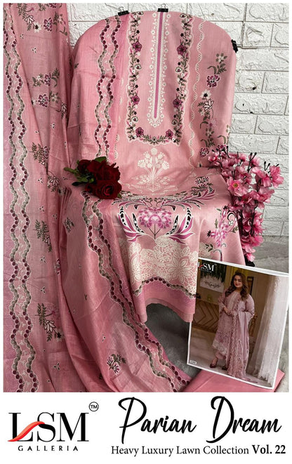 Parian Dream Vol 22 Lsm Galleria Lawn Open Pic Karachi Salwar Suits Exporter India