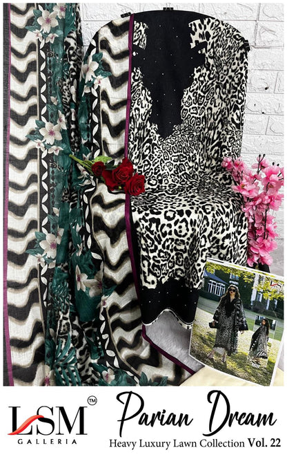 Parian Dream Vol 22 Lsm Galleria Lawn Open Pic Karachi Salwar Suits Exporter India