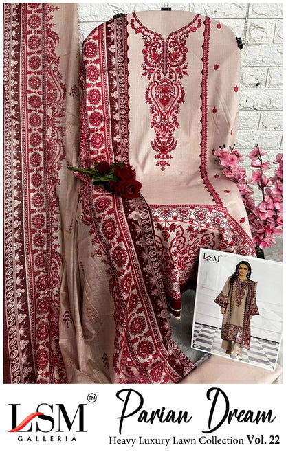 Parian Dream Vol 22 Lsm Galleria Lawn Open Pic Karachi Salwar Suits Exporter India