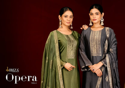 Opera Vol 2 Ibiza Silk Pant Style Suits Wholesaler Ahmedabad