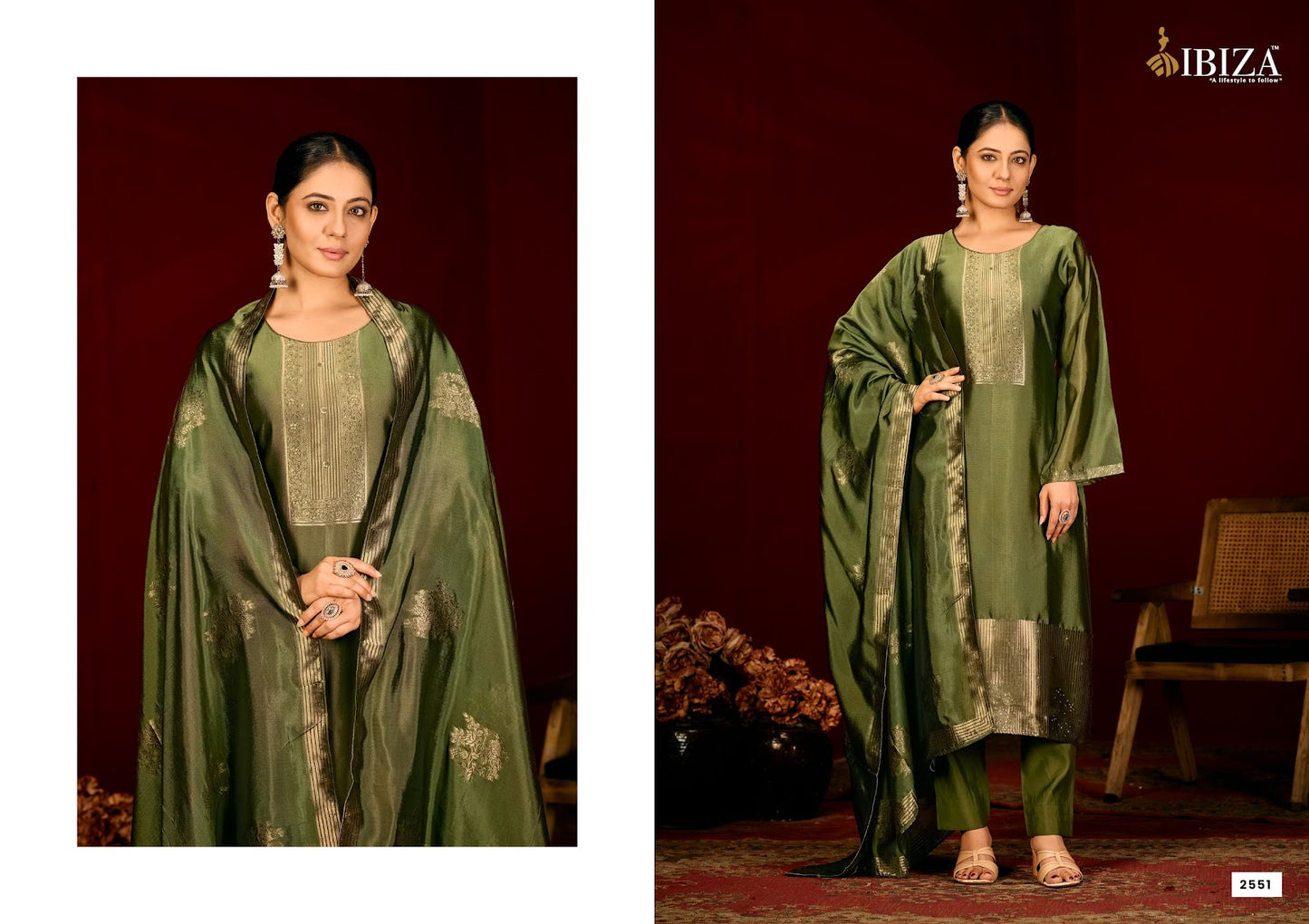 Opera Vol 2 Ibiza Silk Pant Style Suits Wholesaler Ahmedabad