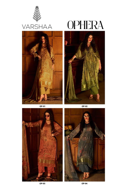 Ophera Varshaa Viscose Pashmina Suits Wholesaler Gujarat
