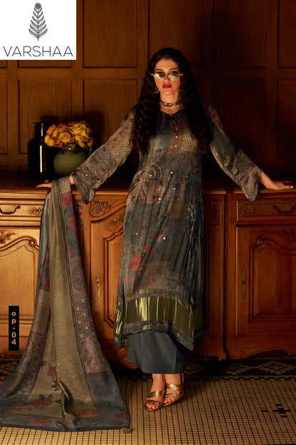Ophera Varshaa Viscose Pashmina Suits Wholesaler Gujarat