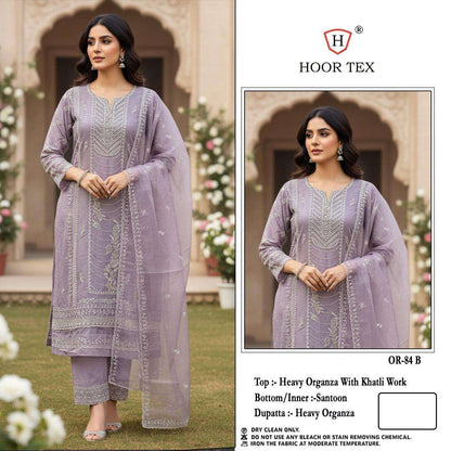 Or 84 Hoor Tex Organza Pakistani Salwar Suits Exporter India