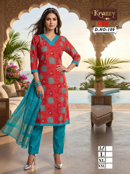 Ora Krazzy Kanha Vatican Readymade Pant Style Suits Manufacturer