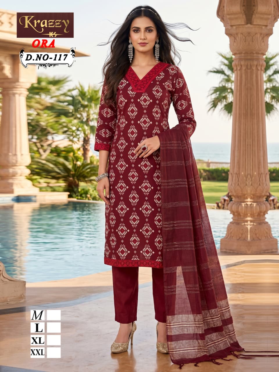 Ora Krazzy Kanha Vatican Readymade Pant Style Suits Manufacturer