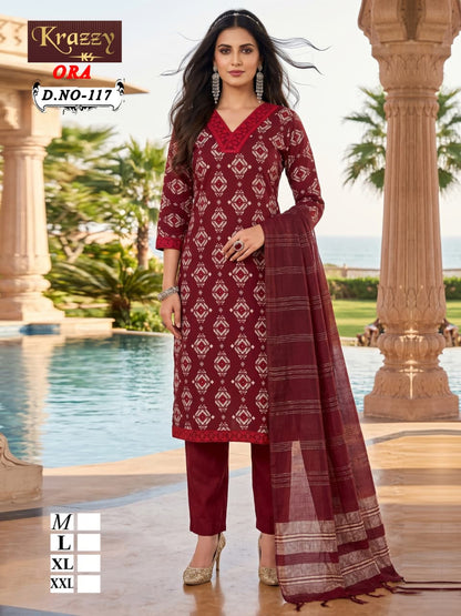 Ora Krazzy Kanha Vatican Readymade Pant Style Suits Manufacturer