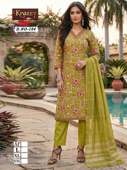 Ora Krazzy Kanha Vatican Readymade Pant Style Suits Manufacturer