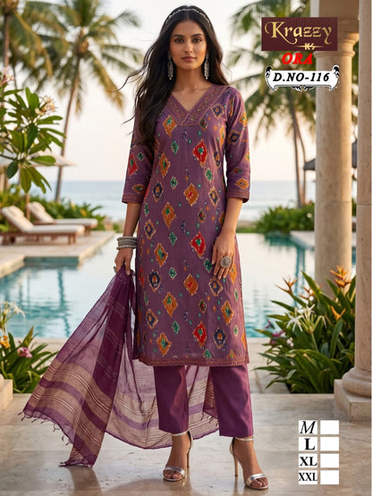 Ora Krazzy Kanha Vatican Readymade Pant Style Suits Manufacturer