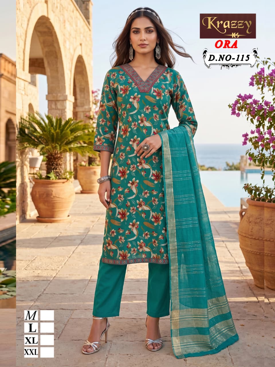 Ora Krazzy Kanha Vatican Readymade Pant Style Suits Manufacturer