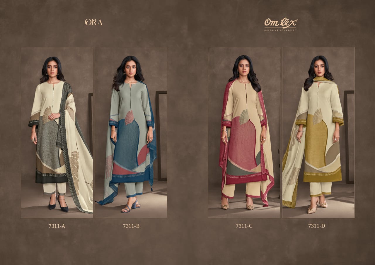 Ora Omtex Lawn Cotton Pant Style Suits Supplier Ahmedabad
