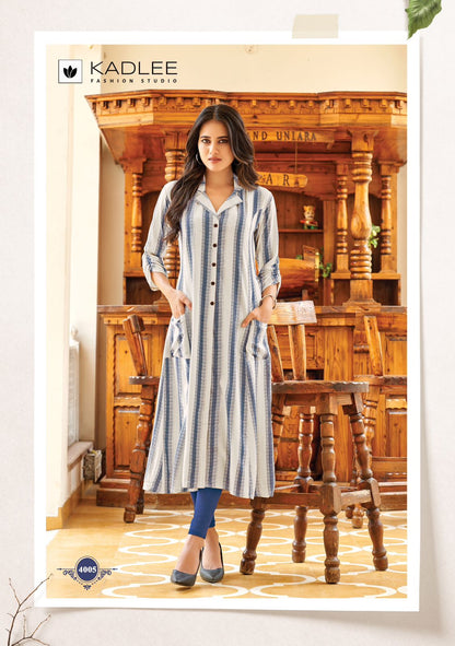 Oraa Kadlee Heavy Rayon Kurti With Pocket Wholesale Price
