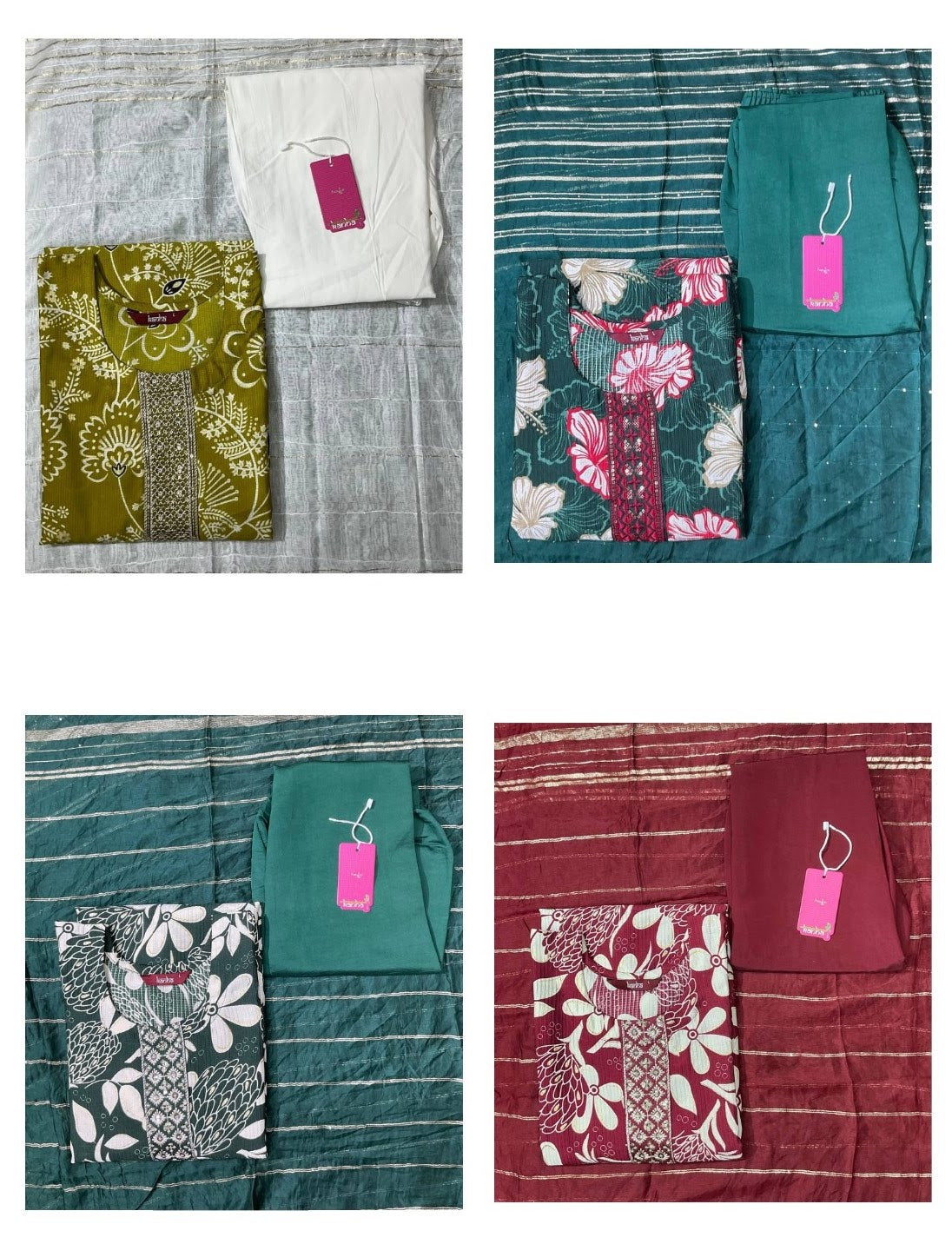 Orange Kanha Berlin Readymade Pant Style Suits Exporter Ahmedabad