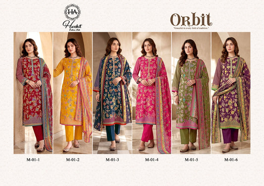 Orbit Harshit Fashion Pure Zam Karachi Salwar Suits Wholesale