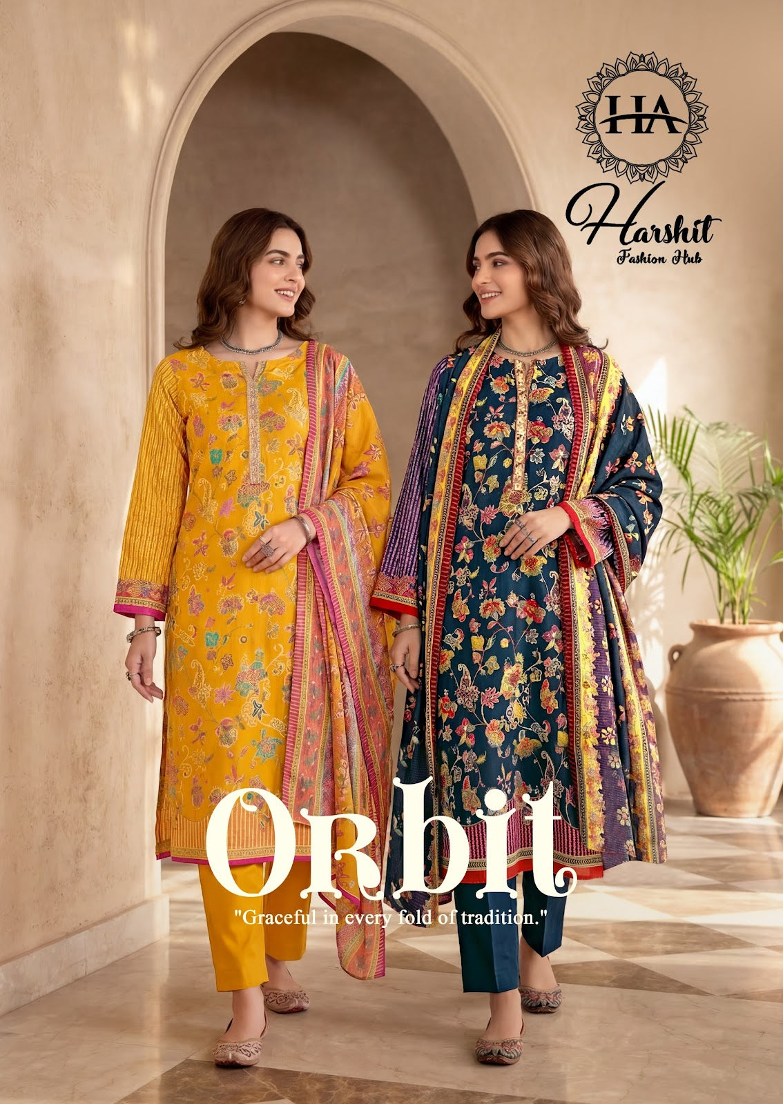 Orbit Harshit Fashion Pure Zam Karachi Salwar Suits Wholesale