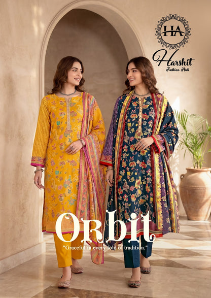 Orbit Harshit Fashion Pure Zam Karachi Salwar Suits Wholesale