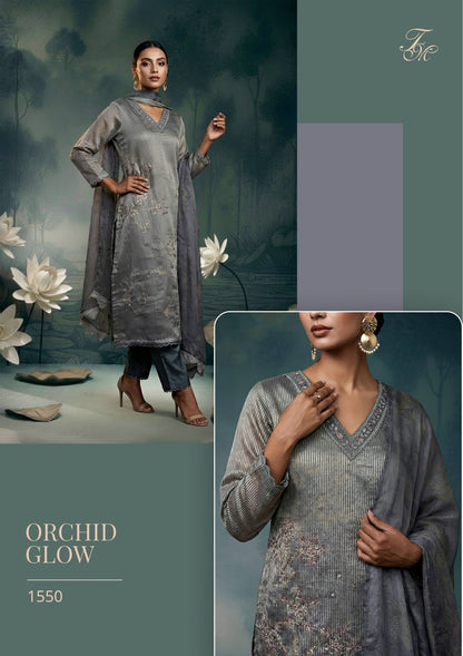 Orchid Glow Tm Silk Plazzo Style Suits Wholesaler