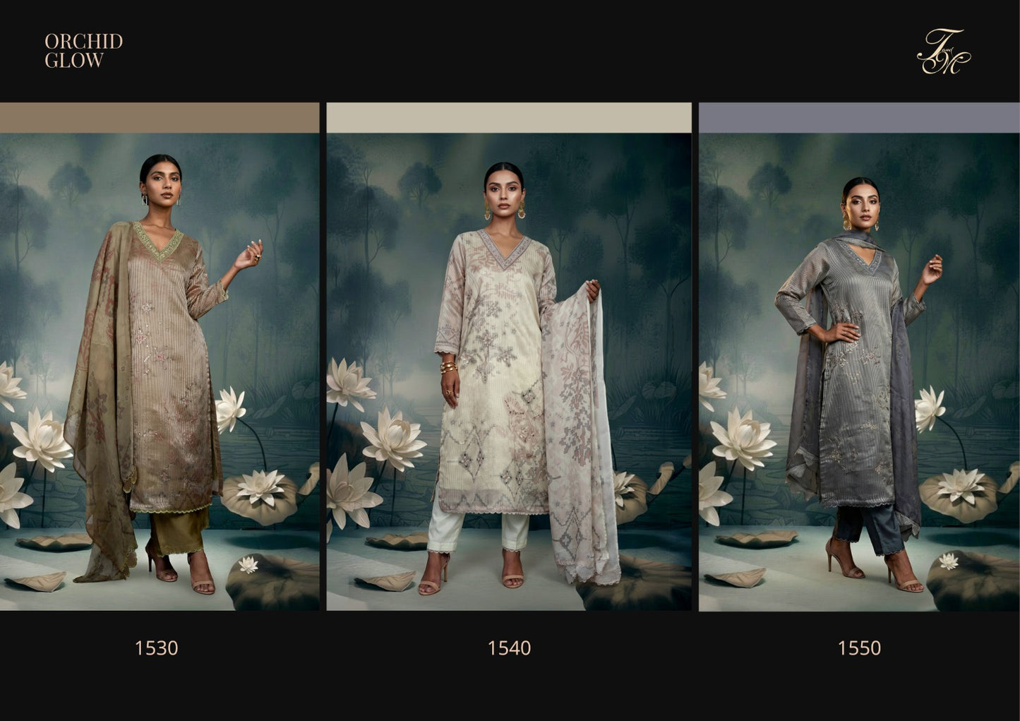 Orchid Glow Tm Silk Plazzo Style Suits Wholesaler