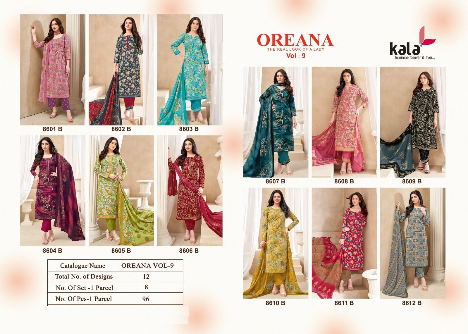 Oreana Vol 9 Kala Cotton Dress Material Supplier India