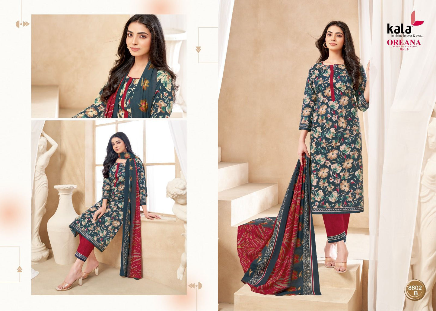 Oreana Vol 9 Kala Cotton Dress Material Supplier India
