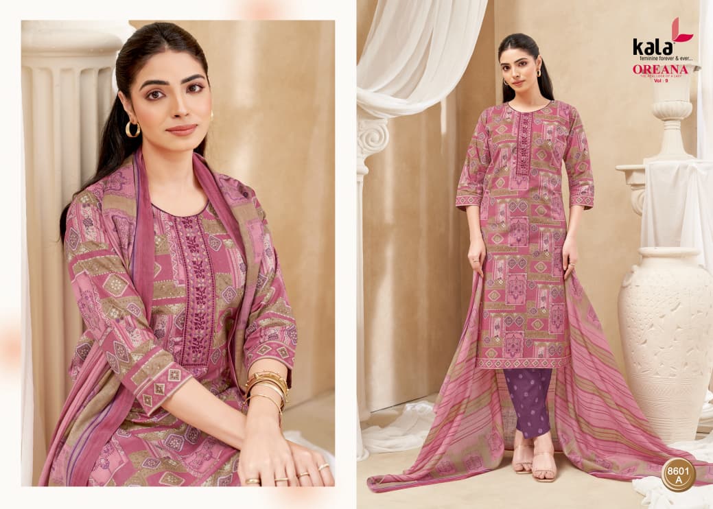 Oreana Vol 9 Kala Readymade Cotton Pant Suits Wholesaler India